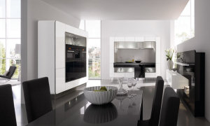 cuisine blanche et noire